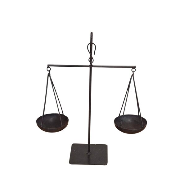 Other - Vintage Black Metal Balance Apothecary Jewelry Scale Candle Decor